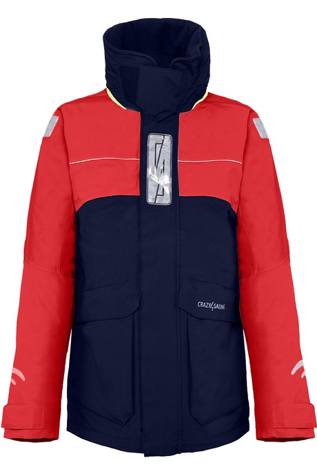 Herren Bergen II Offshore Segeljacke in Sondergrößen - Mit Druck Crazy4Sailing