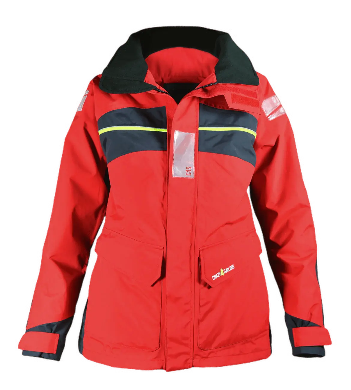 Damen Bergen Offshore Segeljacke Rot / Carbon Jacken Crazy4Sailing 