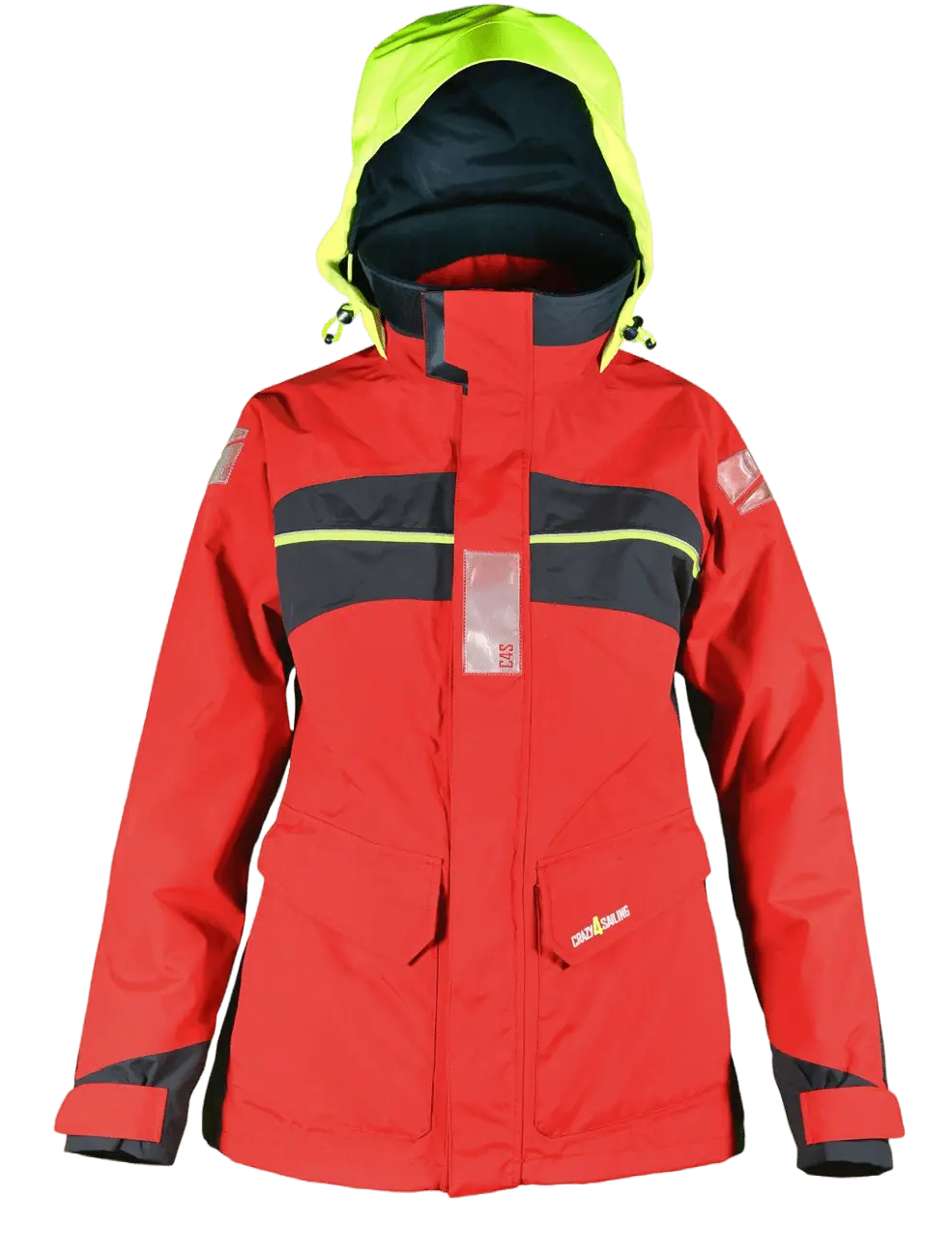 Damen Bergen Offshore Segeljacke Rot / Carbon Jacken Crazy4Sailing 