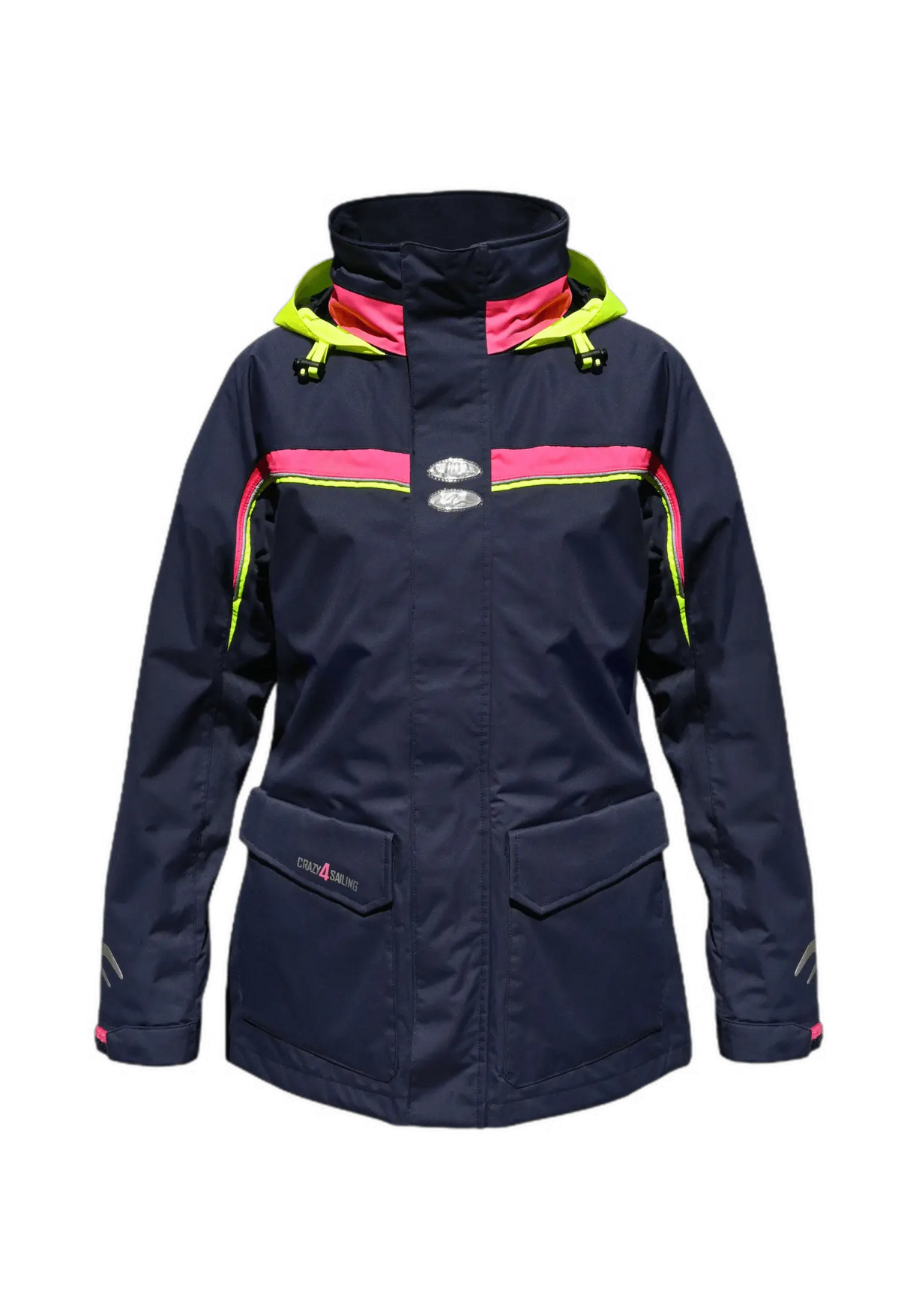 Damen Sydney Neon Segeljacke Jacken Crazy4Sailing Navy