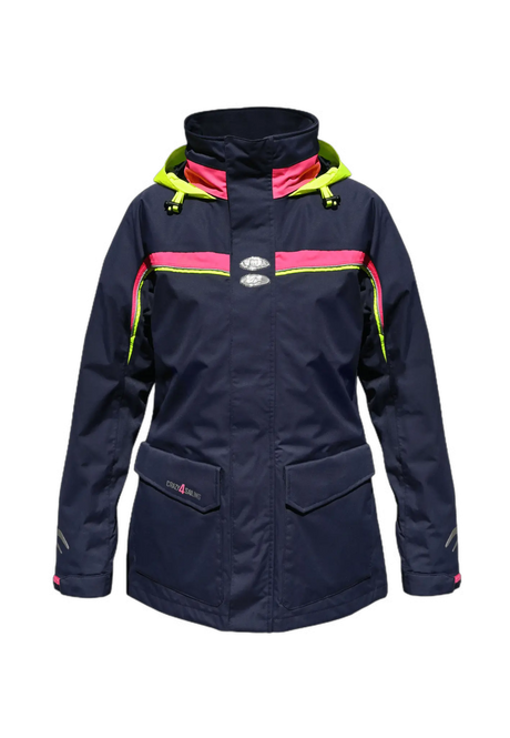 Damen Sydney Neon Segeljacke Jacken Crazy4Sailing Navy