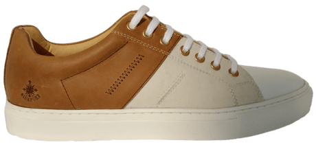 Blueport Genoa Sneaker aus Segeltuch Bootsschuh Blueport Tan / White