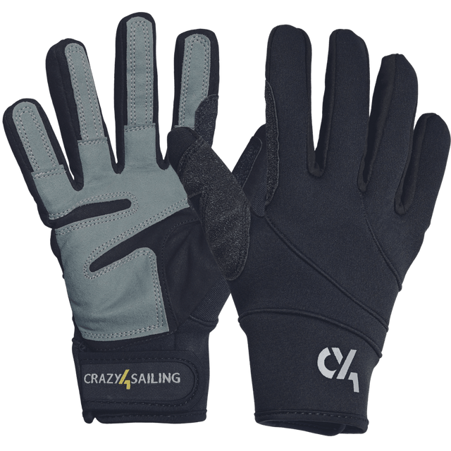 Unisex Segelhandschuhe Neopren Schwarz Handschuhe Crazy4Sailing 