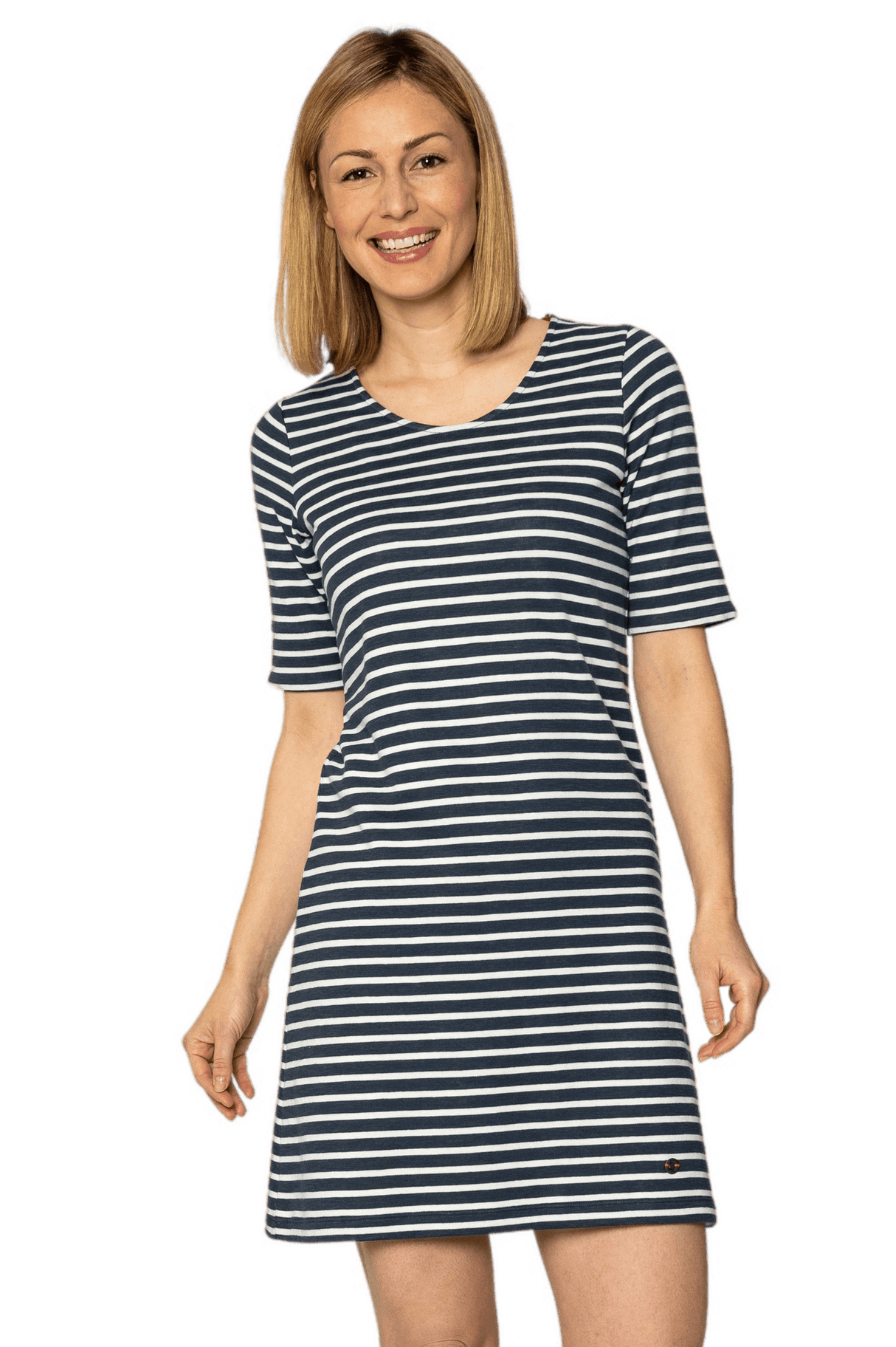 Elkline Makemyday Ringel Sweatkleid Damen Kleid Elkline 